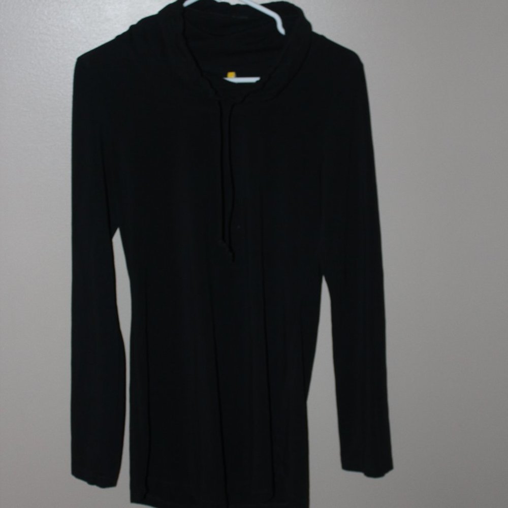 Lolë Cowl Neck Extra Long Yoga Shirt